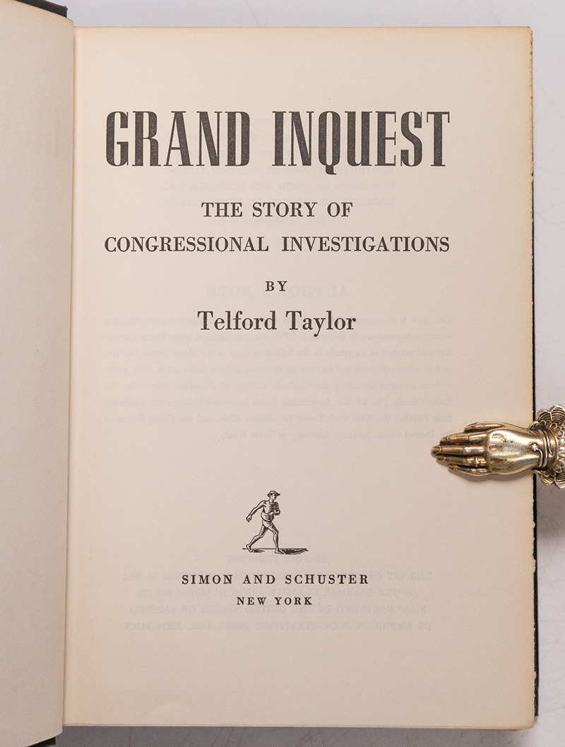 Grand Inquest: The Story of Congressional Investigations.