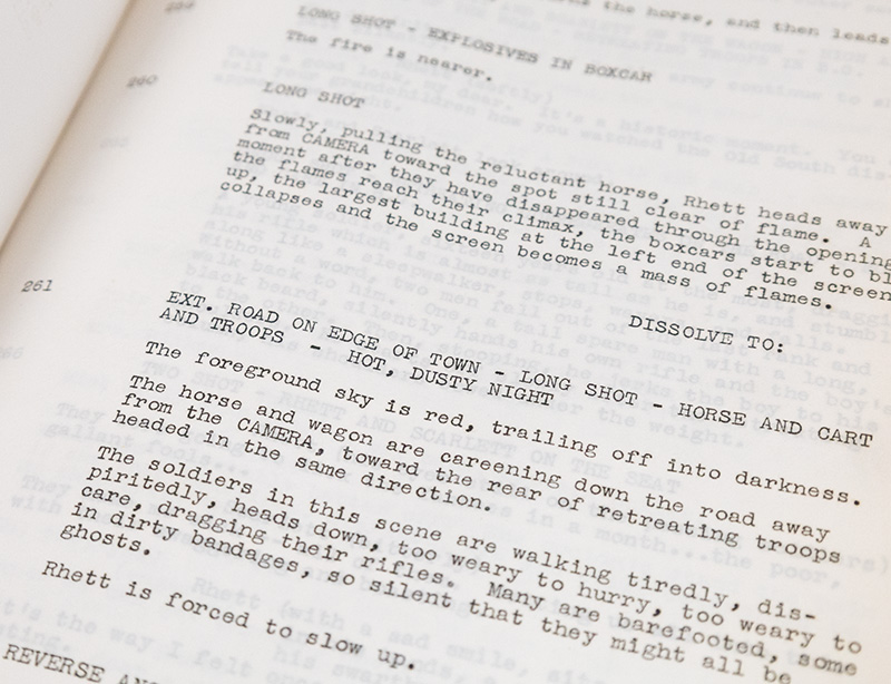 Gone With the Wind Final Shooting Script.