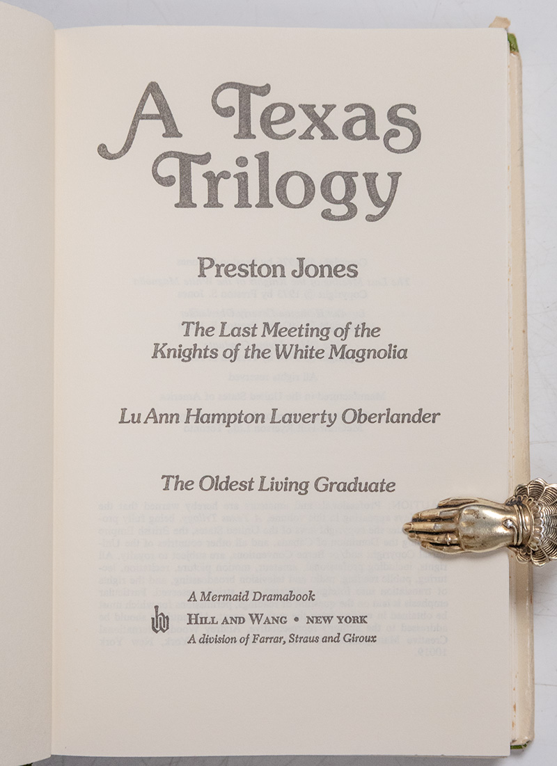 A Texas Trilogy.