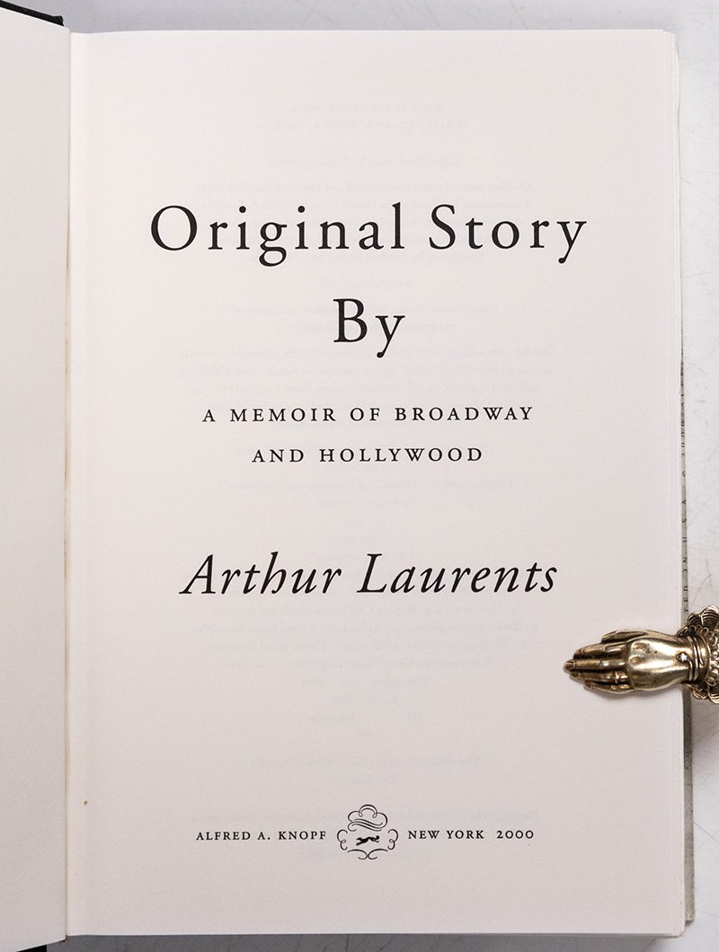 Original Story By: A Memoir of Broadway and Hollywood.