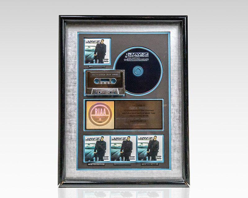 Jay-Z Vol. 2… Hard Knock Life RIAA Multi-Platinum Award Presented to Charles Strouse.