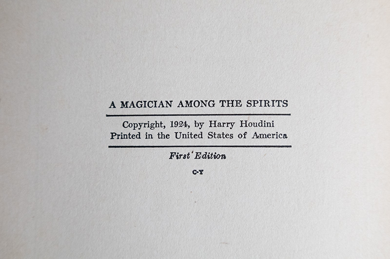 A Magician Among the Spirits.