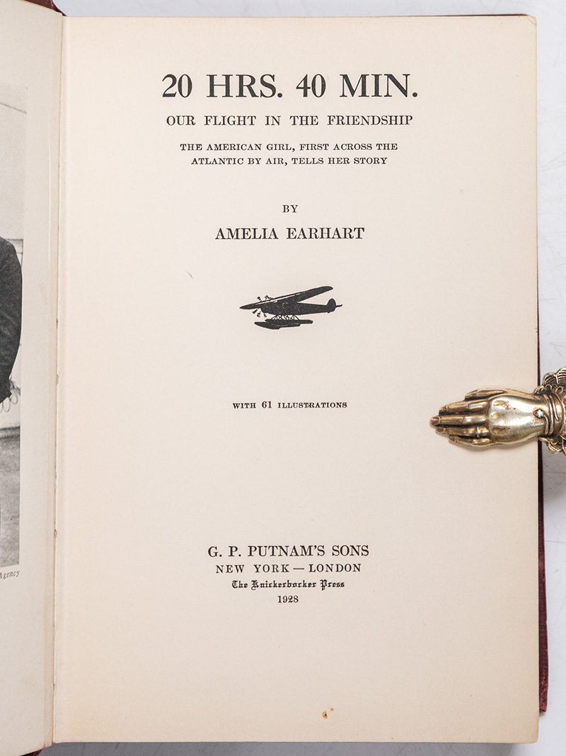 20 Hrs. 40 Min. Our Flight in the Friendship: The American Girl, First Across the Atlantic by Air, Tells Her Story.