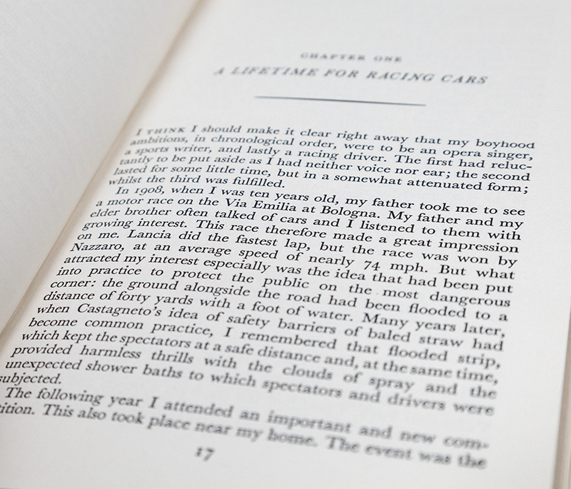 The Enzo Ferrari Memoirs.