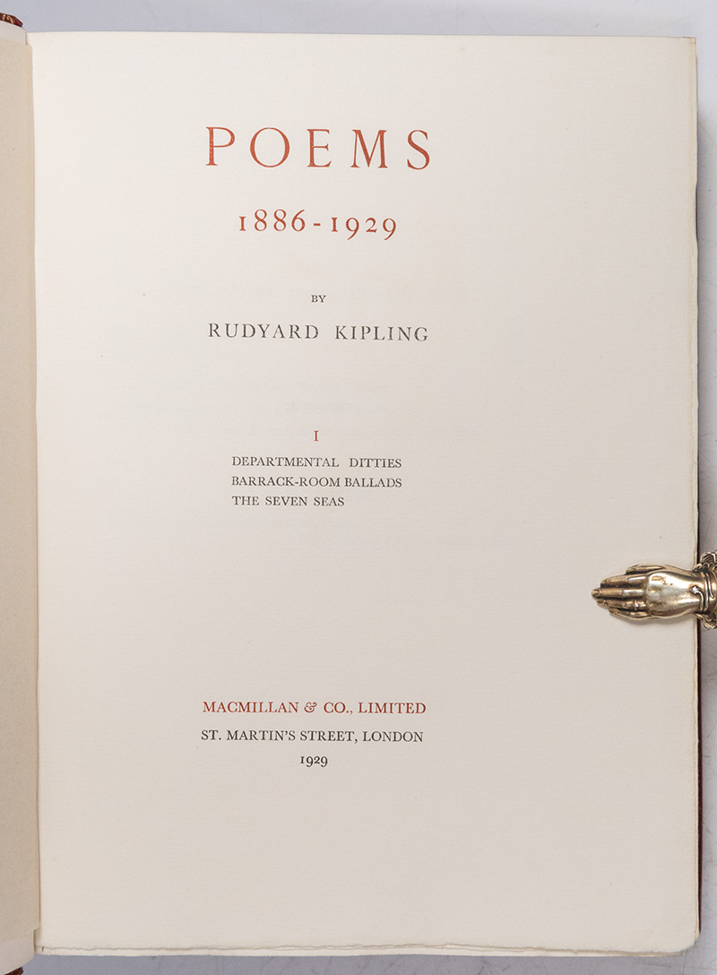 Poems 1886-1929.