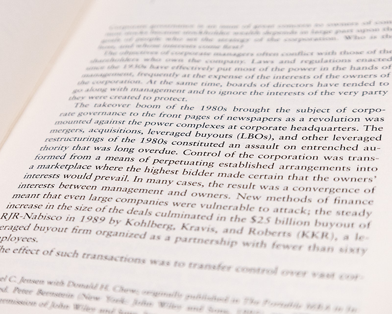 A Theory of the Firm: Governance, Residual Claims, and Organizational Forms. - Image 5