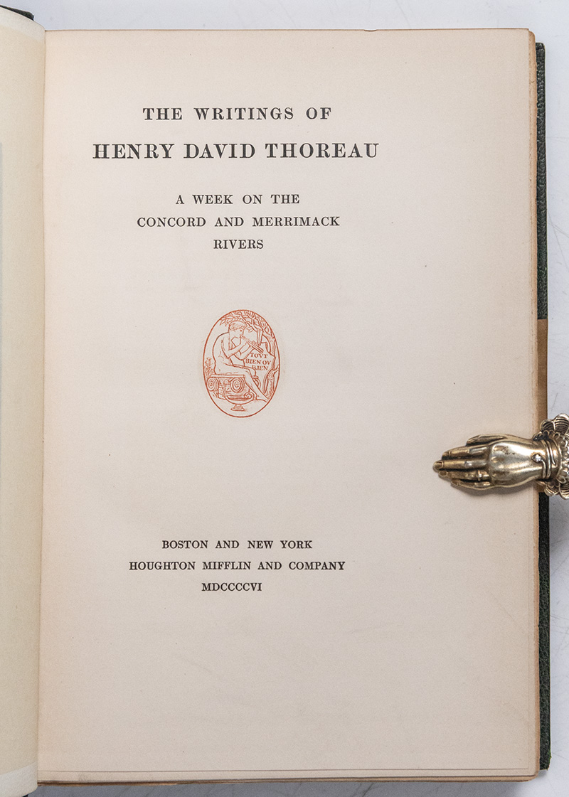 The Manuscript Edition of The Writings of Henry David Thoreau. - Image 9