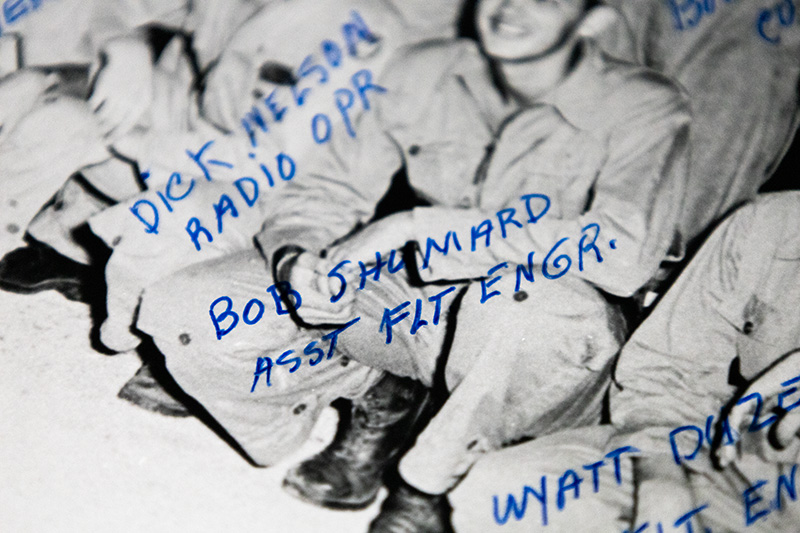 Enola Gay Crew Photograph Annotated in the Hand of Paul Tibbets with an Autograph Note. - Image 2