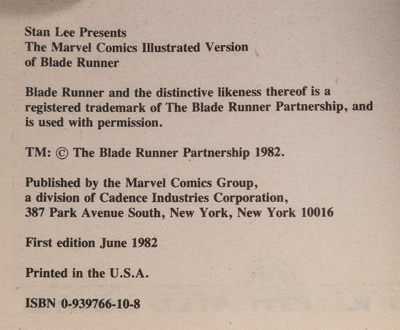Blade Runner: The Official Comics Illustrated Version of the Motion Picture Hit. - Image 3