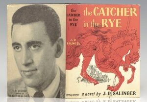 Catcher in the Rye book jacket with photo of Salinger.